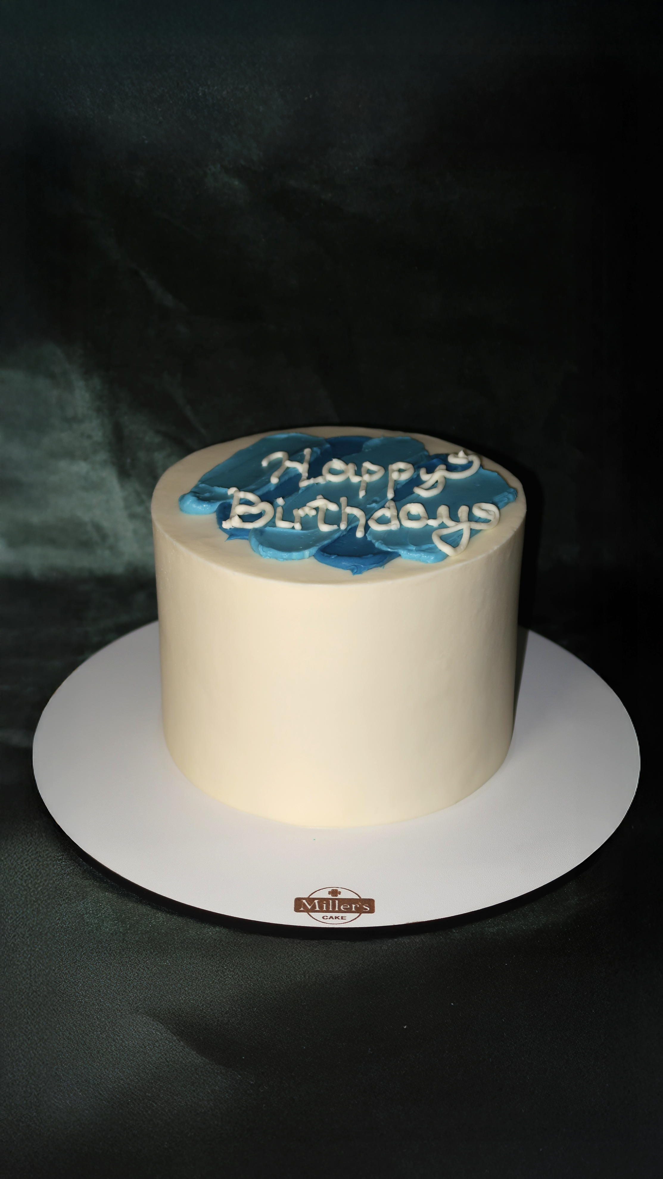 Sky Blue Accent Cake