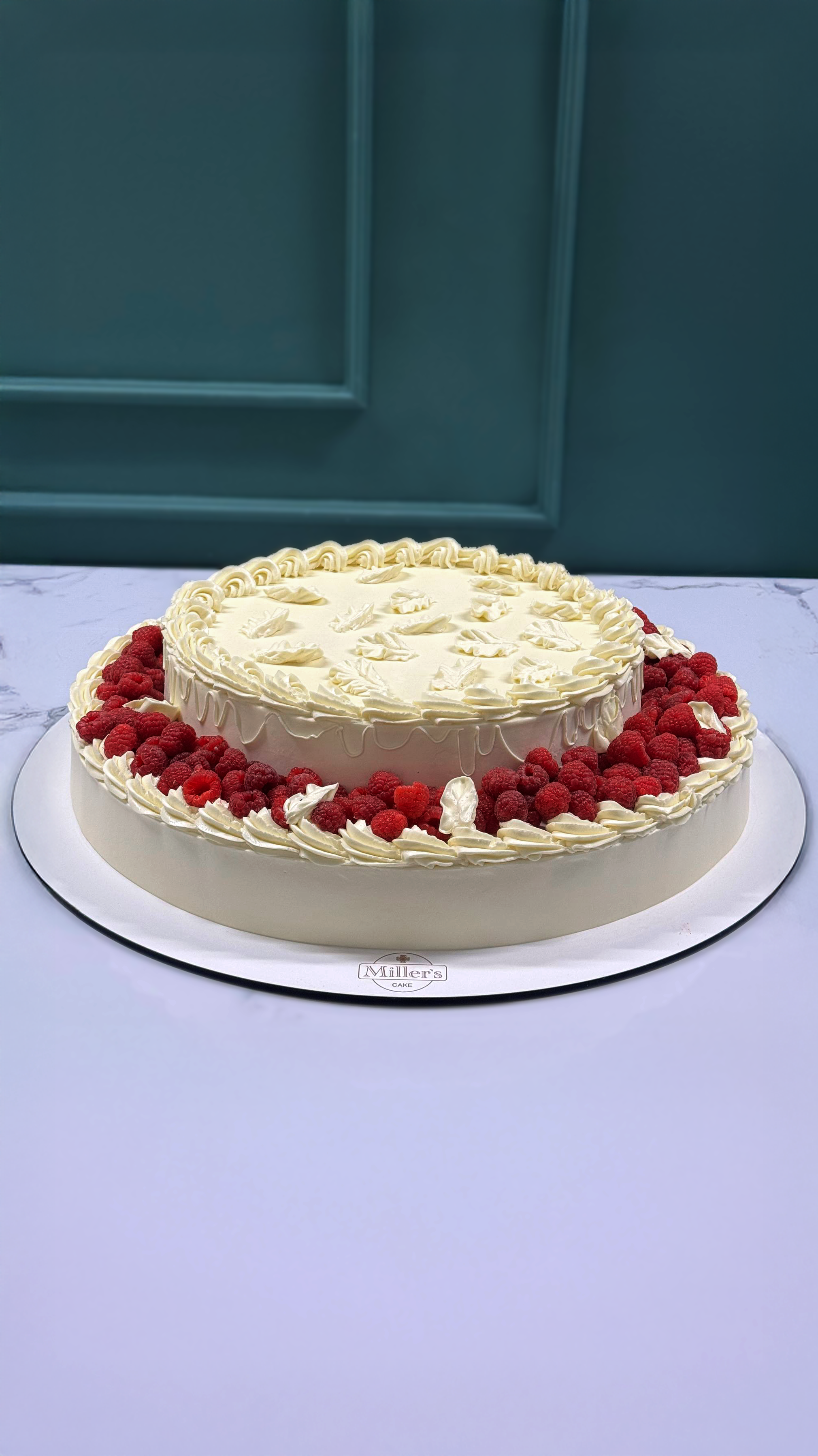 Raspberry Crown Celebration Cake