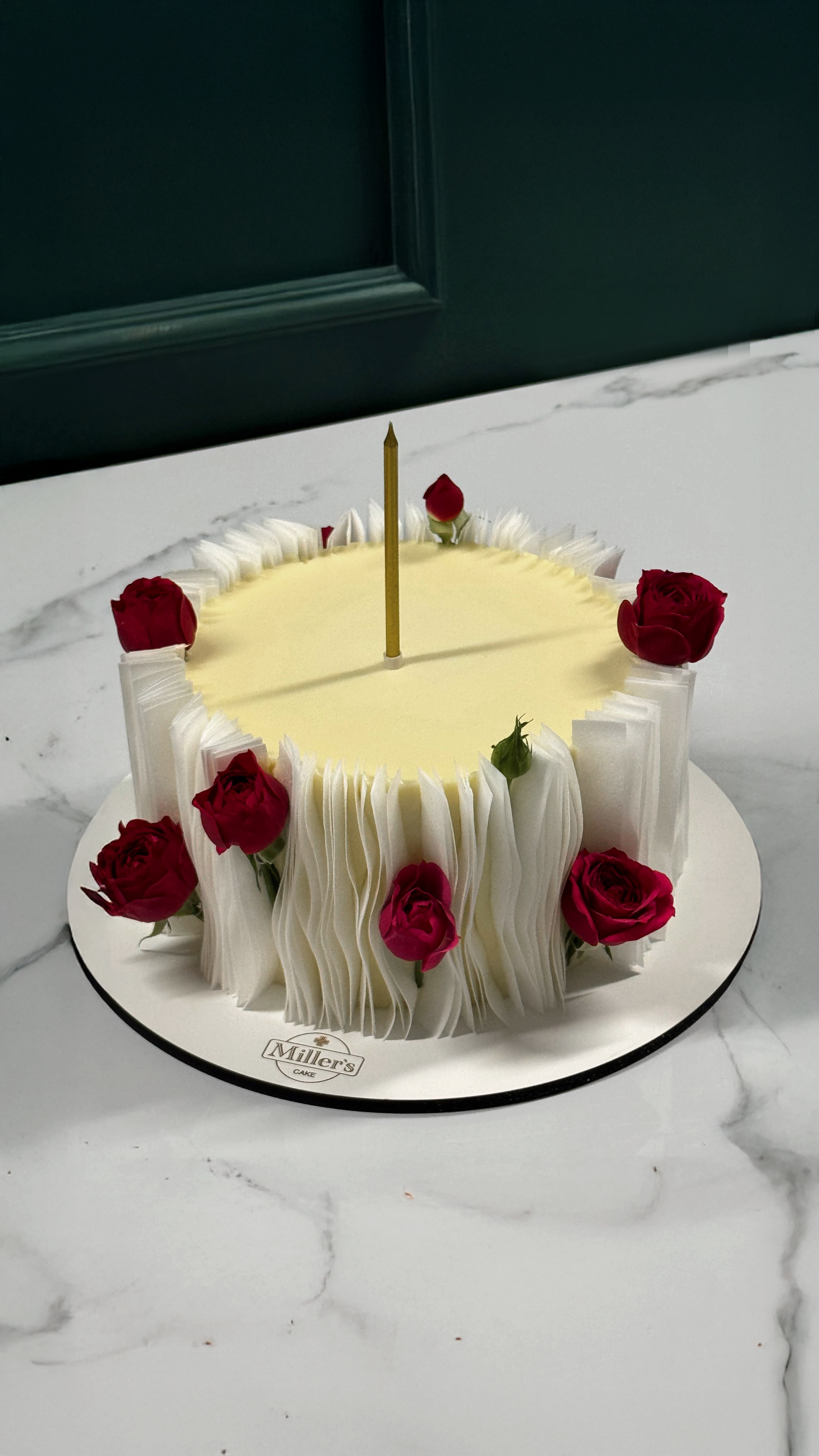 Rose Ruffle Celebration Cake