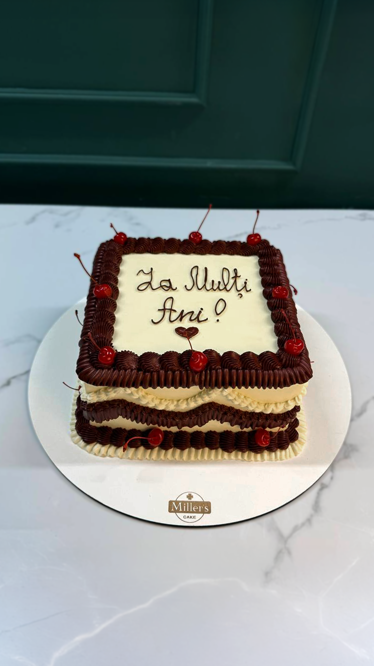 Classic Cherries & Cream Cake