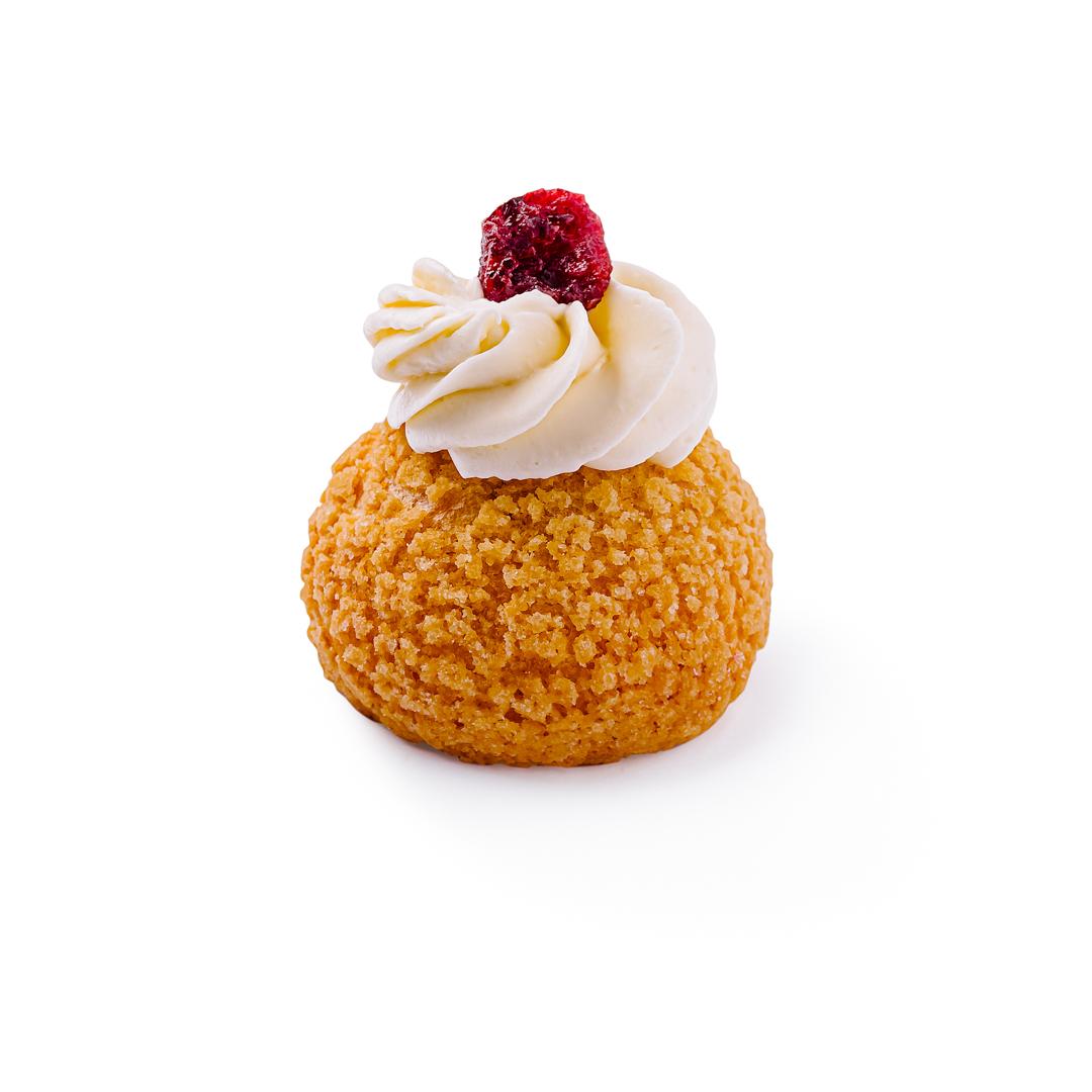 Choux cu vanilie și coacăză