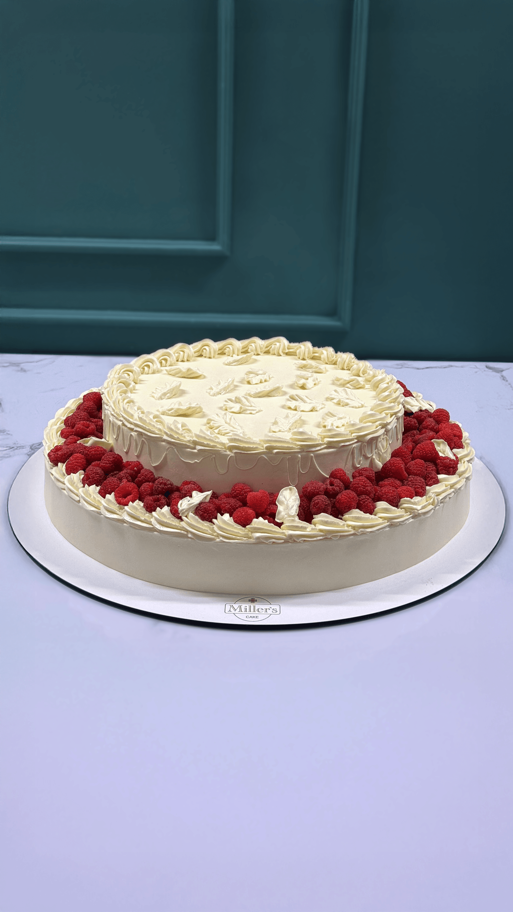 Raspberry Crown Celebration Cake
