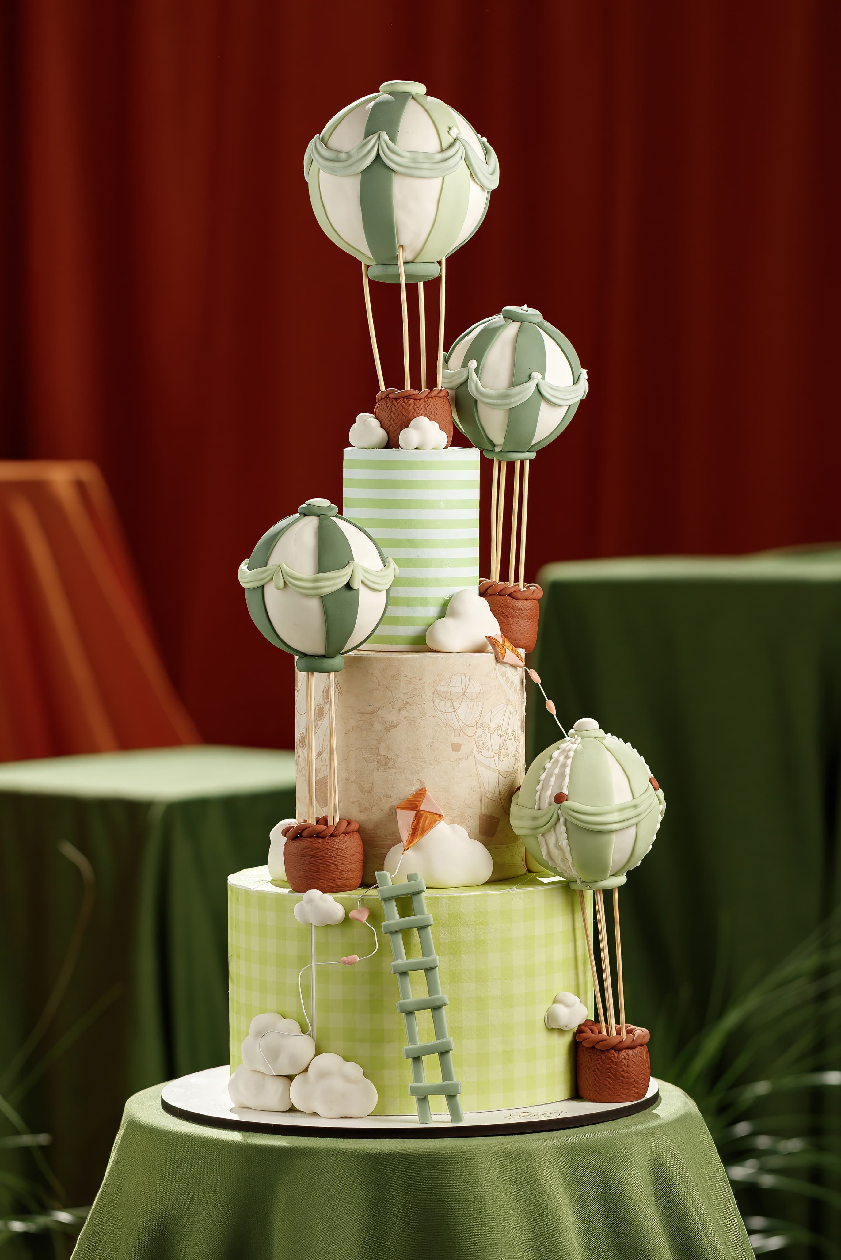 Pastel Balloon Journey Cake