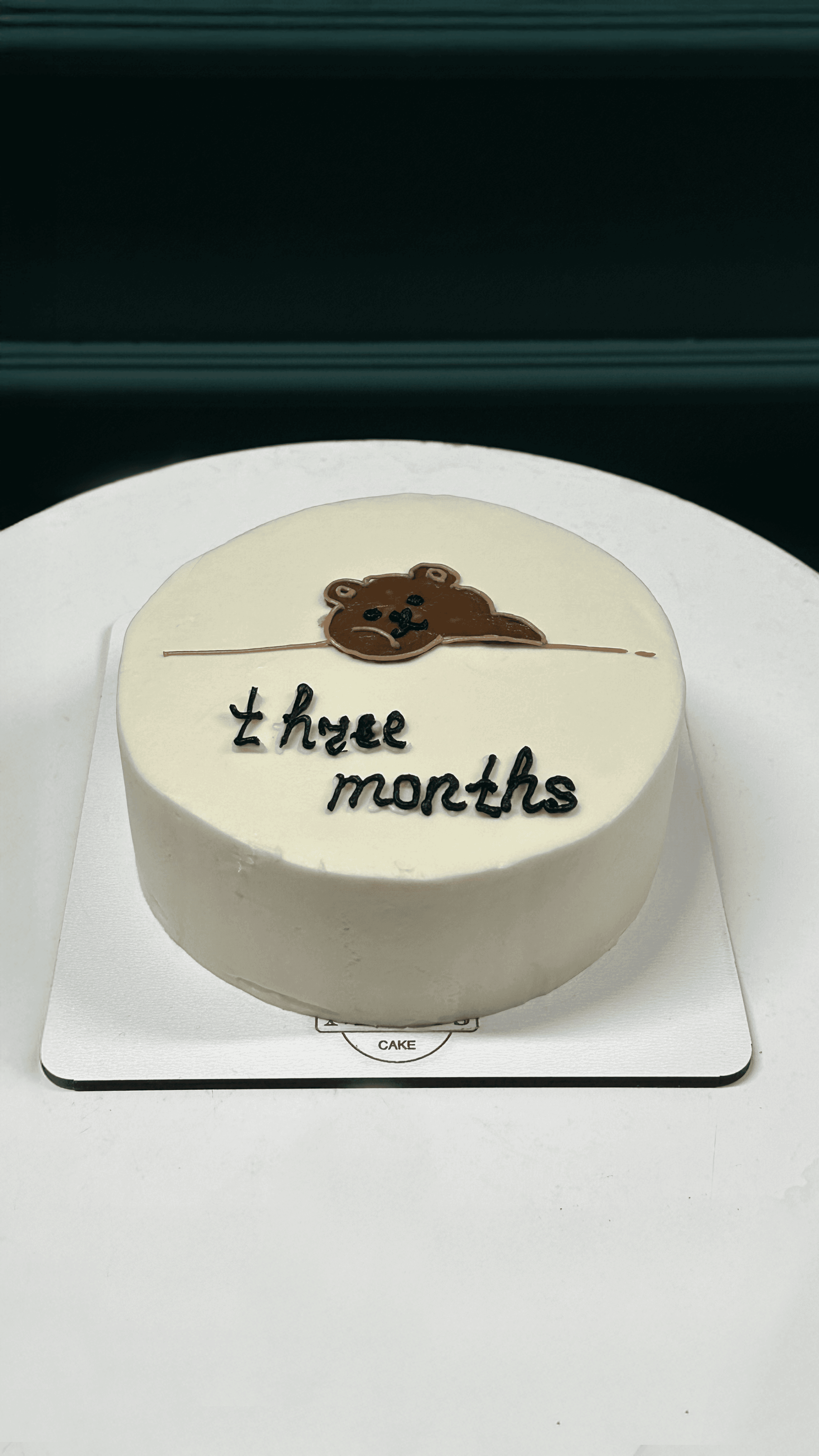 Baby Bear Milestone Cake