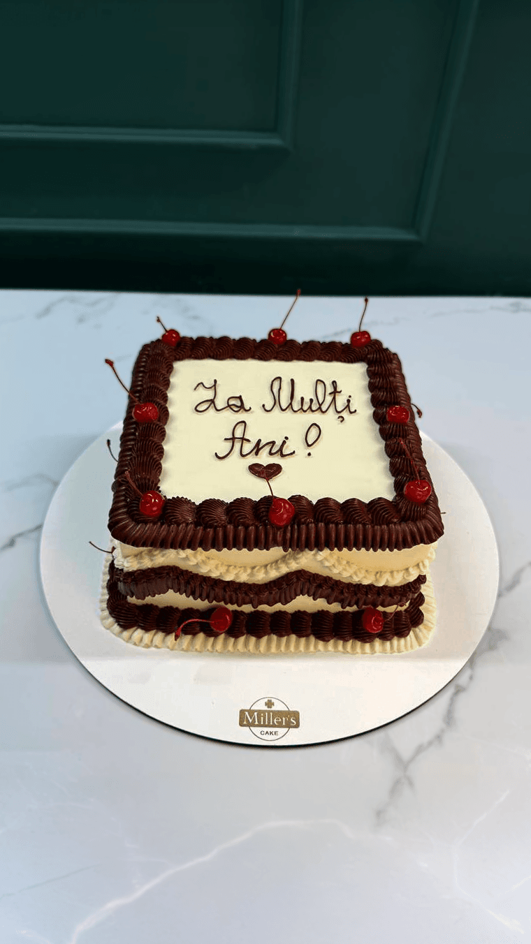 Classic Cherries & Cream Cake