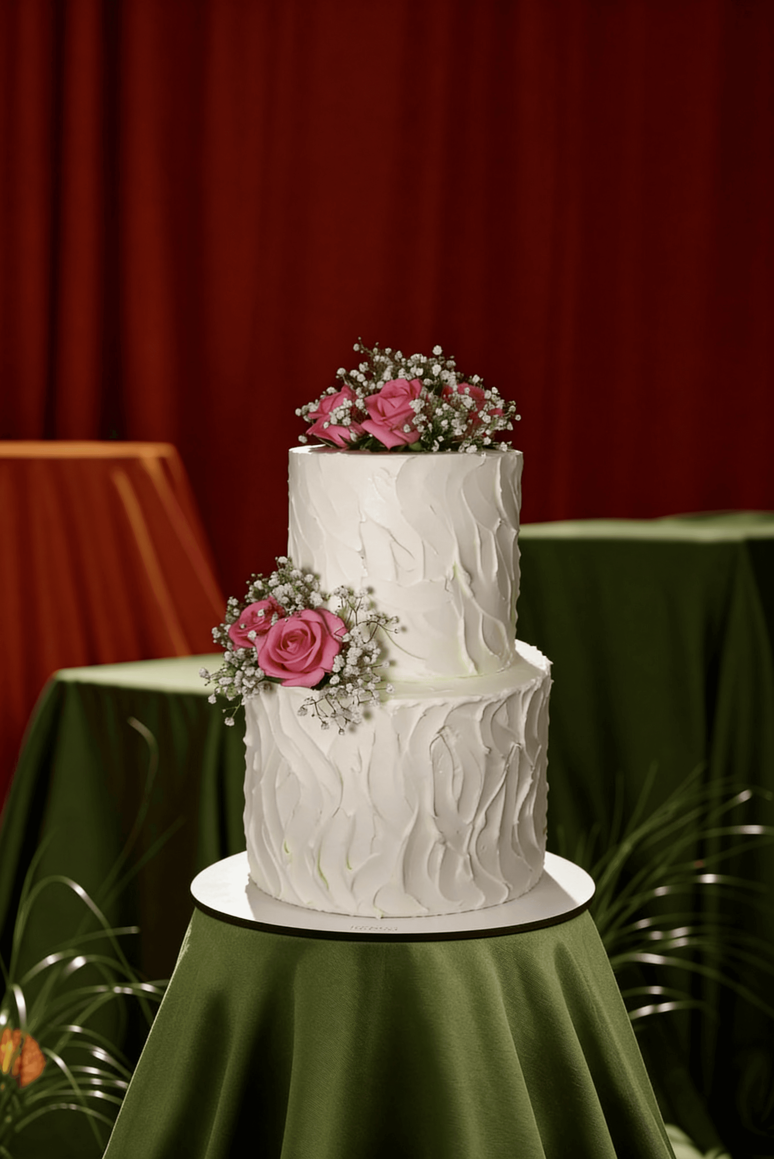 Rose Dream with Gypsophila