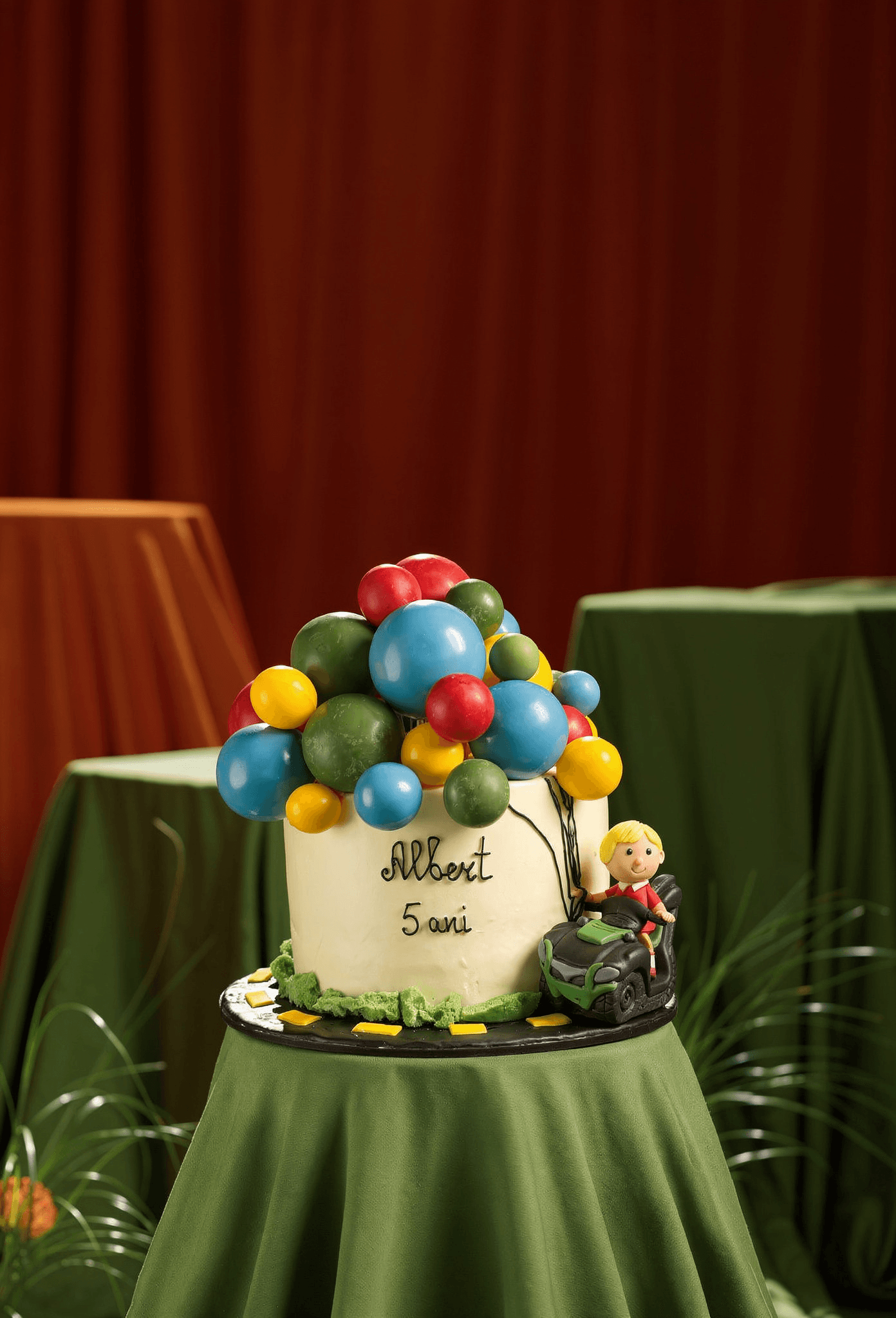 Balloon Adventure 5th Birthday Cake