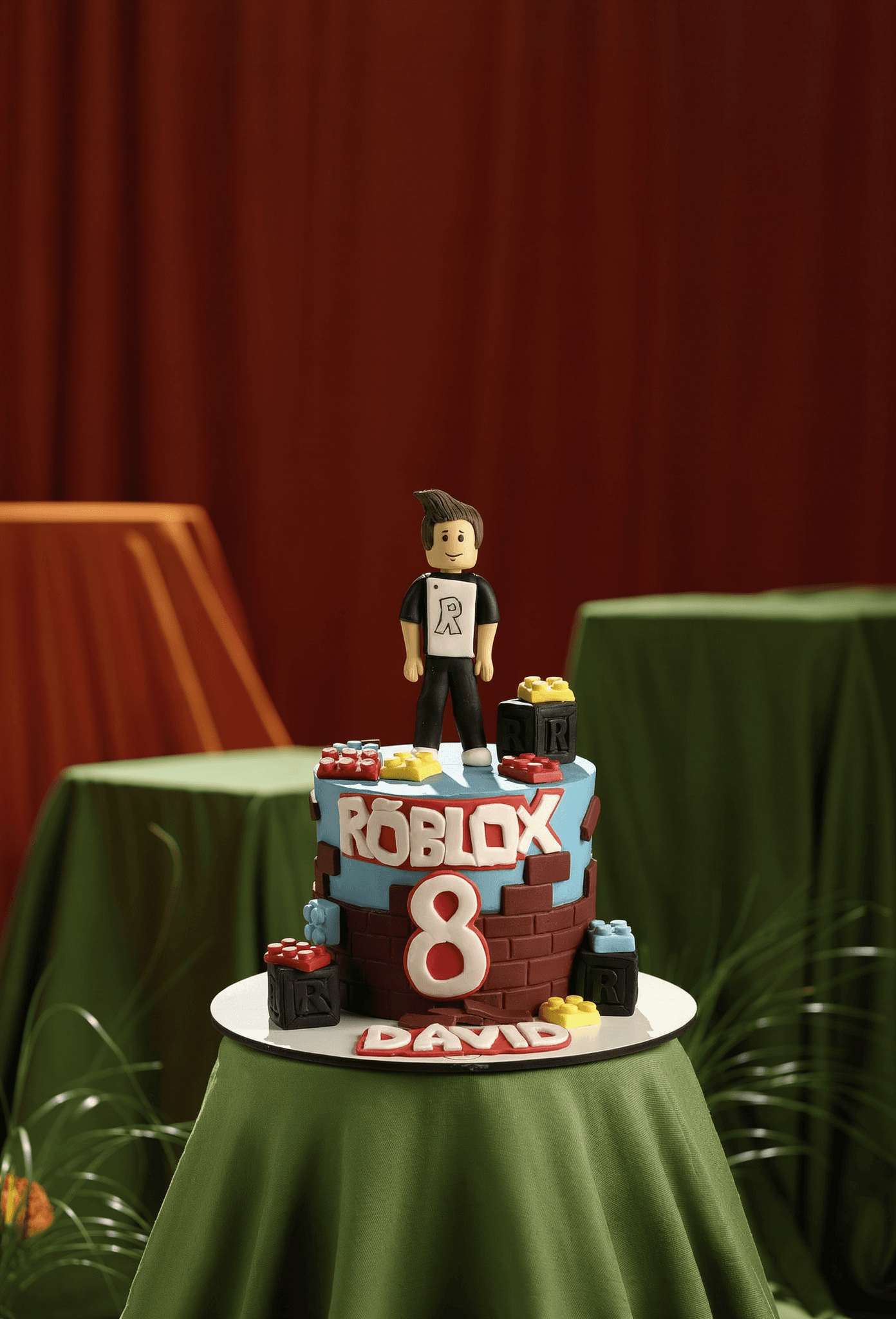 David’s Roblox Adventure Cake