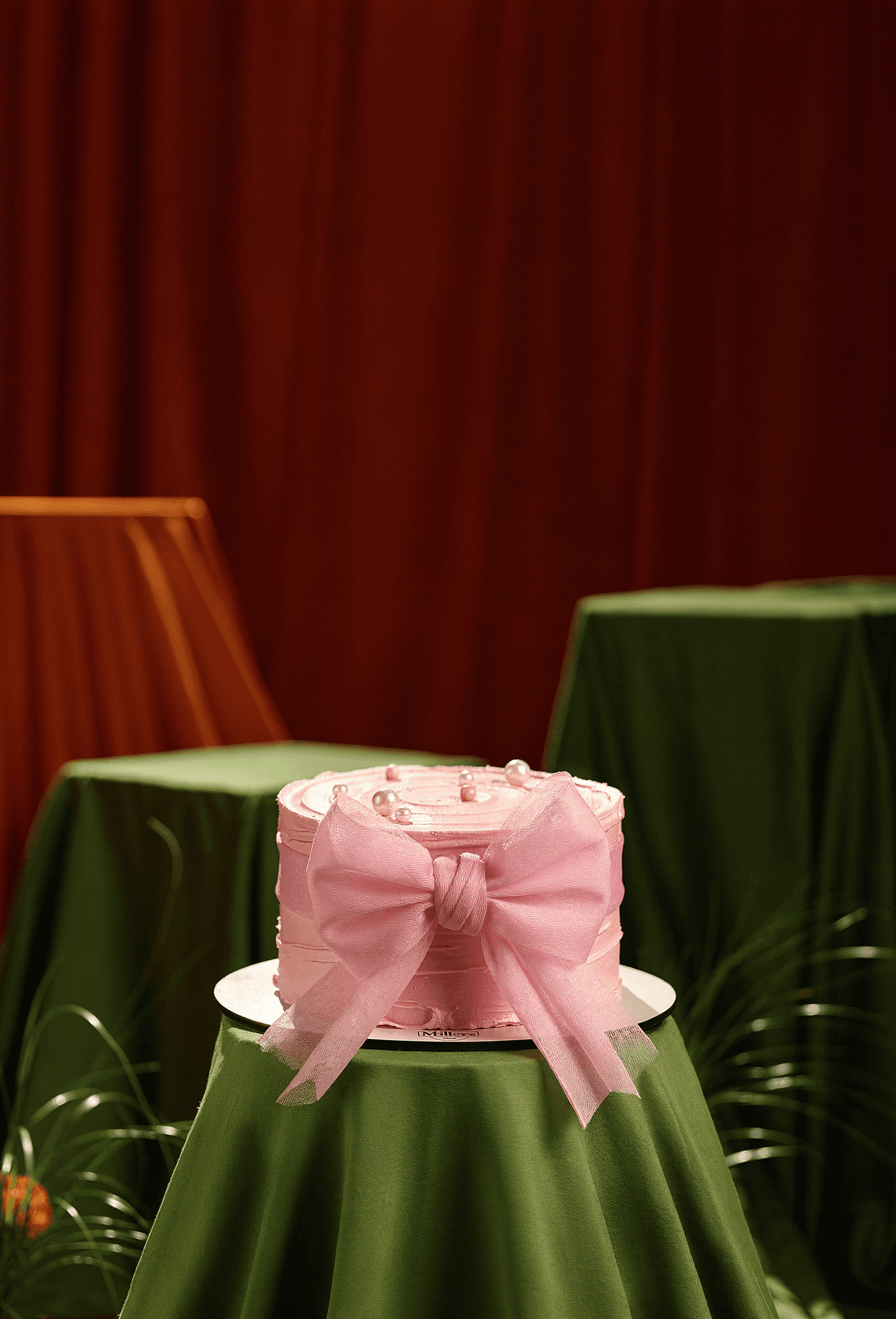 Minimal Blush Birthday Cake