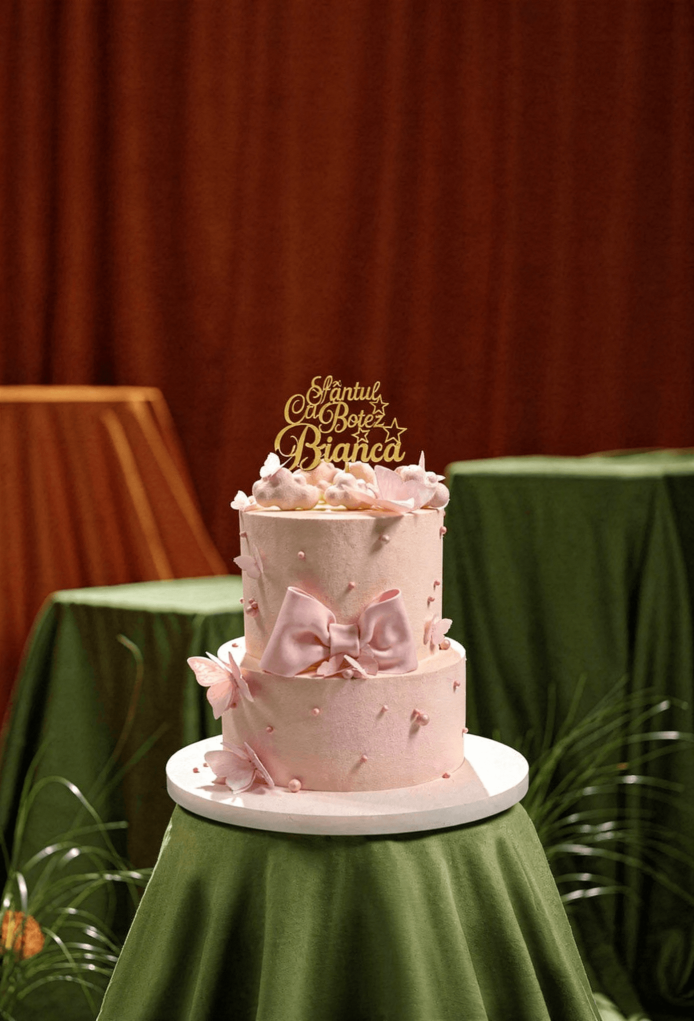 Blush Baptism Dream Cake