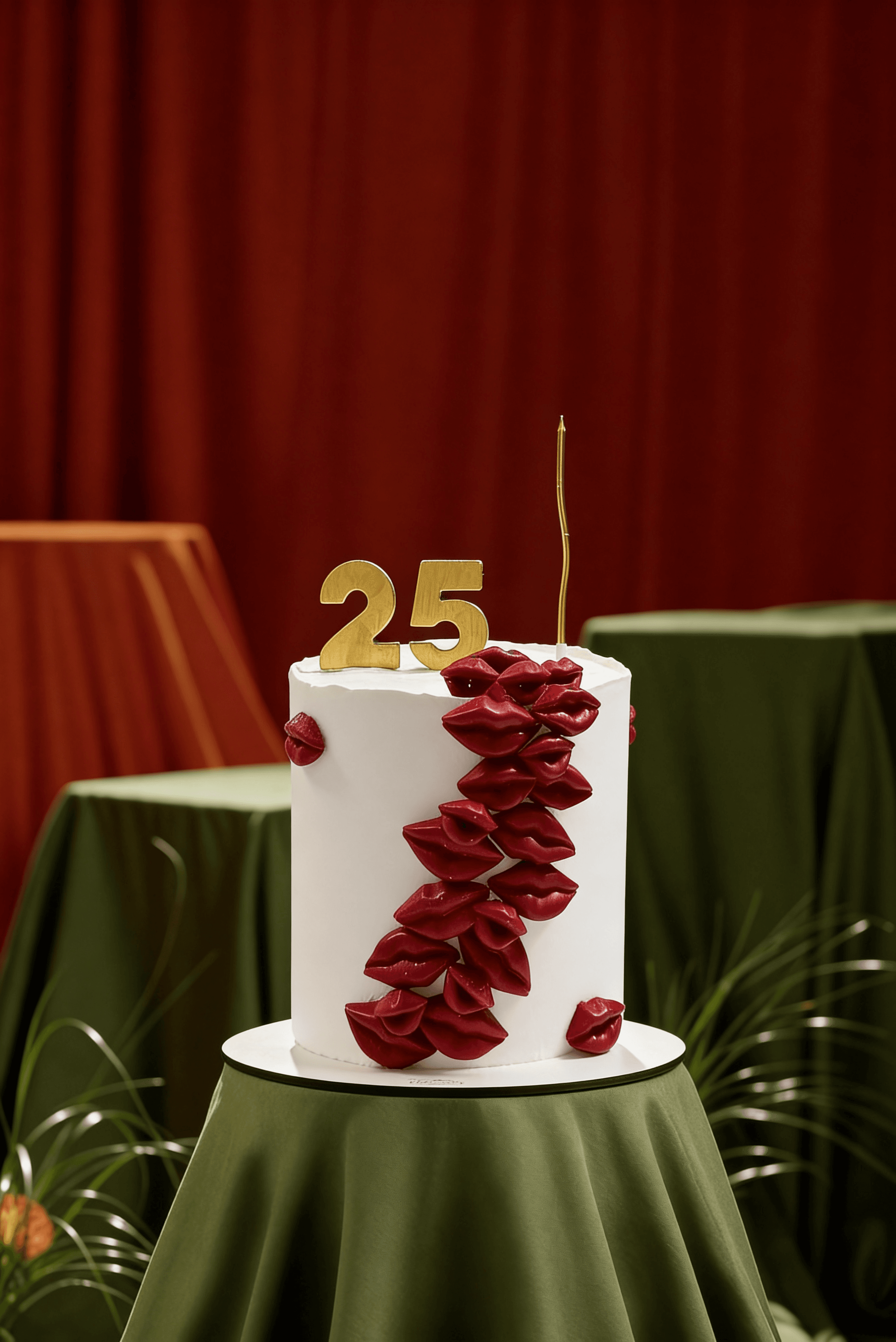 Kiss Me 25 Birthday Cake