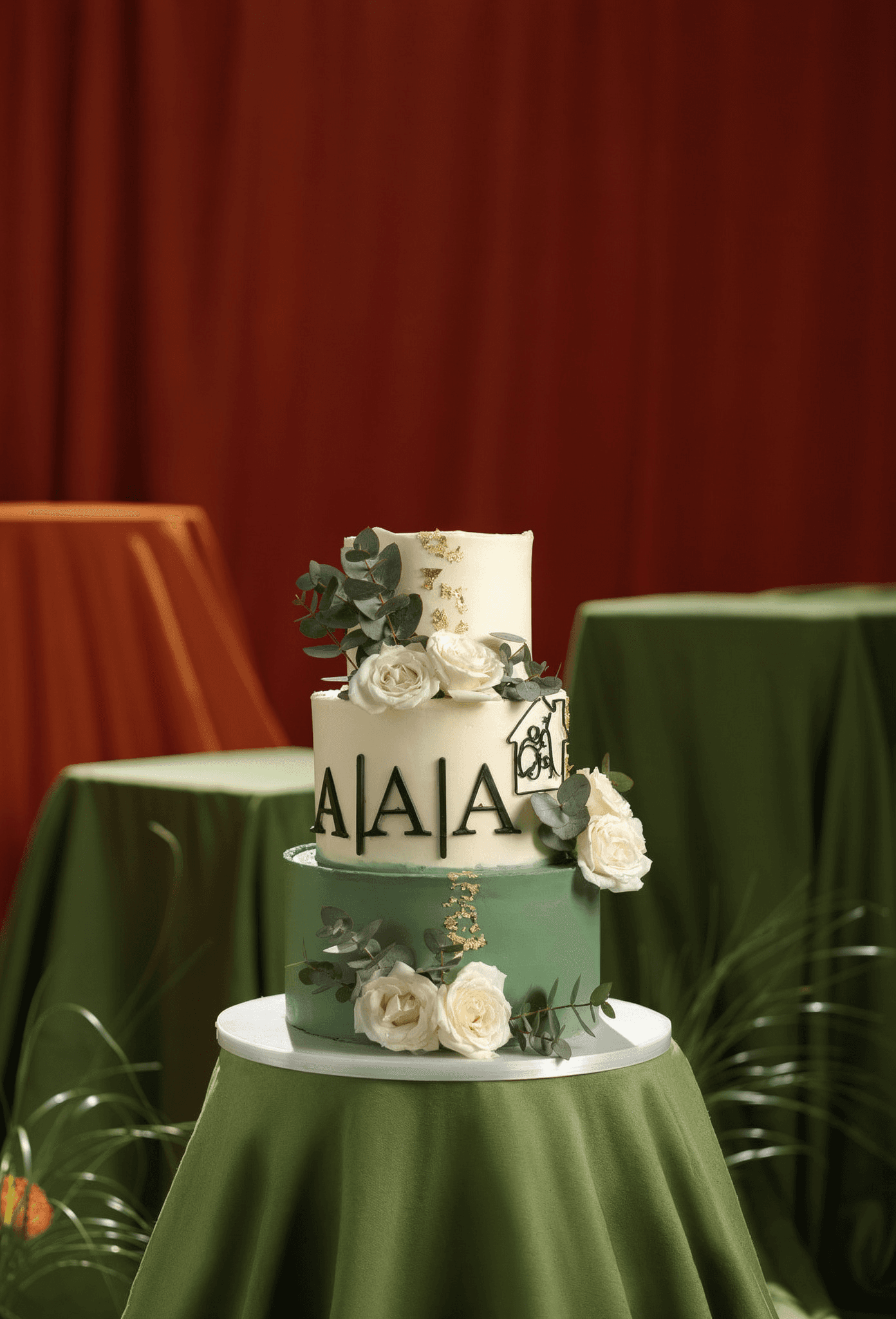 A Wedding Bloom of White Roses